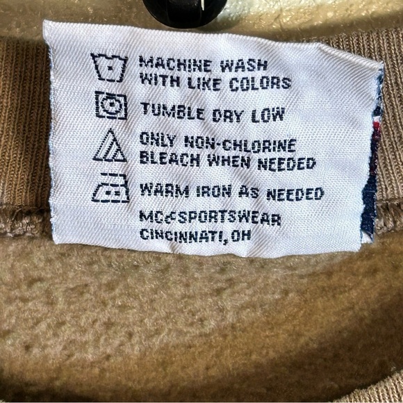Vintage Golf Sweatshirt XL Embroidered Crewneck Classic Mc C Sport Tan Brown - Picture 4 of 8